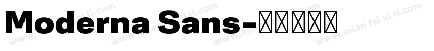 Moderna Sans字体转换